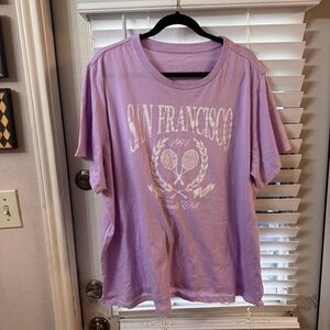 Purple San Francisco Tennis Club T-Shirt